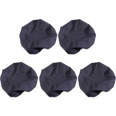 Bike Saddle Rain Cover Black Polyester 5pcs