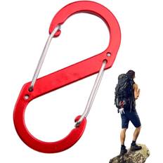 Karabiner S-Karabiner Hook Red Aluminium