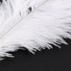 Tlily 200 Pieces White Natural Ostrich Feather