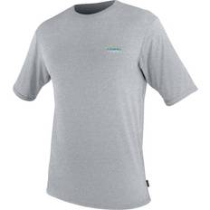 O'Neill TRVLR Hybrid Short Sleeve Graphic Rash Vest Smoke
