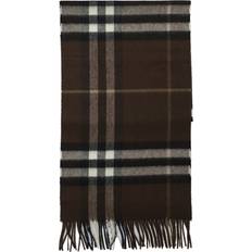 Burberry Women Accessories Burberry Check Cashmere Scarf - Brown