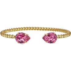 Armband Caroline Svedbom Mini Drop Bracelet Gold Rosa