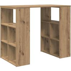 Justerbara sitsar Bord vidaXL Med Hylla Artisan EK 90 x 50 x 75 cm Skrivbord