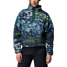 Columbia Dame Tøj Columbia Helvetia II Printed Cropped Half Snap Fleecepullover - Everblue Sisters