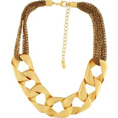 Gul Halskæder Chunky Chain Halskæde Uld Stilfuldt Look - Gul