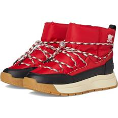 Sorel Høje støvler Sorel Whitney III Waterproof Slip-On Boot - Bright Red/Black
