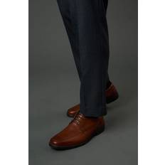 Men Derby Burton Formal Leather Derby Shoe Tan