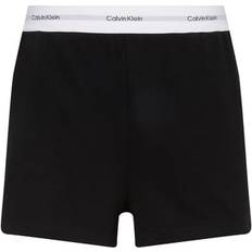 Calvin Klein Bomuld Pyjamasser Calvin Klein Logo Cotton Jersey Short - Sort/Hvid