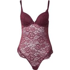 Cut-Out Bodystockings Hunkemöller Body Isadora - Vinrød