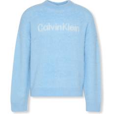 Calvin Klein Beige Sweatere Calvin Klein Jeans Pullover Brushed Alpaca Wool Blend Sweater - Blue