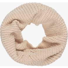 Beige Scarfs Children's Clothing IDO Girls Beige Chenille Knit Snood With Cable Pattern