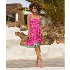 Joe Browns Floral Border Print Spaghetti Strap Jersey - Brown
