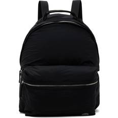 Coated Nylon Metal Backpack PZ - Black