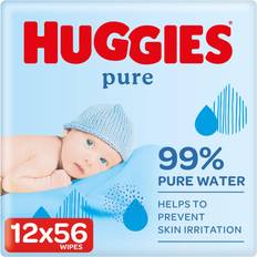 Huggies Baby Care Huggies Pure Baby Wipes 12 Packs