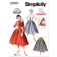 Håndarbejdsmønstre Simplicity Vintage 1950 Érne Nederdel Og Kort Jakke Snitmønster