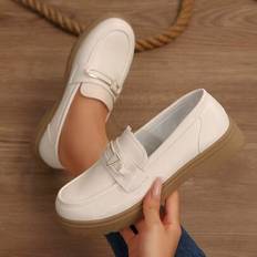 Waterproof Loafers Shein British Style Loafers Anti-Slip Soft Comfortable