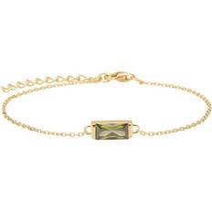 Turkis Smykker Nordahl Jewellery Forgyldt Sølv Armbånd Grøn FACET52