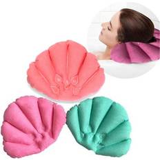 Bath Pillows Greenzech Inflatable Pillow Cups Shell Shaped Neck