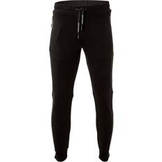 Armani Exchange Bukser & Shorts Armani Exchange Bomuld Ribbed Cotton Sport Bukser - Sort