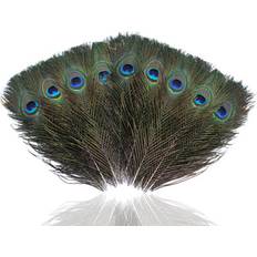 Neel Blue Real Peacock Feather Plume 100pcs