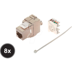 S-Conn BS75004-8 Rostfritt Stål RJ45 500 MHz 8 Styck