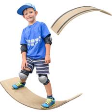 Balance Boards Aiyaplay Kids Wooden Balance Board Natural