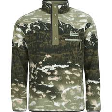 Green - Men Jumpers Columbia Men's Helvetia II Printed Half Snap Fleece Pullover - Safari Sisters