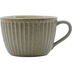 House Doctor Pleat Grey Brown Mug 34cl