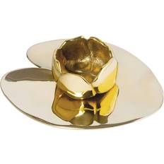 Guld Värmeljuslyktor Hilke Collection Ninfea Piccola Ljuslykta Guld Värmeljuslykta
