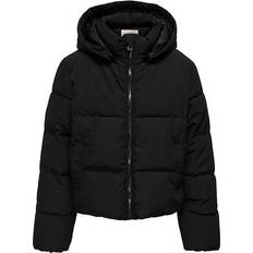 146 - Piger Jakker Only VINTERJAKKE SHORT PUFFER Sort