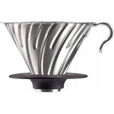 Rostfritt stål Filterhållare Hario V60 2 Cup Silver