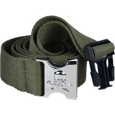 Urban Classics Skull Buckle Belt - Dark Olive
