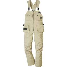 Beige - Herre Kedeldragter Fristads 100548 ProStretch Craft Suspenders - Khaki