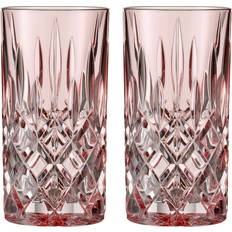Nachtmann Noblesse Longdrink Glas 37 cl 2-pak Rosa Drikkeglas 39.5cl 2stk