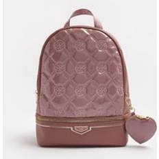 River Island School Bags River Island Girls Pink Ri Monogram Backpack