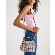River Island Womens Pink Boucle Pearl Handle Vanity Bag