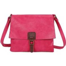 Purple Crossbody Bags Fontanella Fashion Crossbody Shoulder Bag With Real Leather Magnet Fastening - Violet