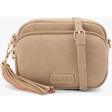 Brown Crossbody Bags Carvela Crossbody 2 Suedette Bag - Camel