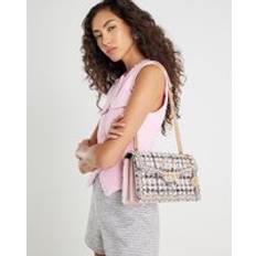 River Island Pink Bags River Island Pink Boucle Panelled Shoulder Bag