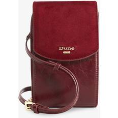 Sunrise Micro Faux-Leather Phone Crossbody Bag - Burgundy
