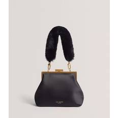 Ted Baker Clutches Ted Baker Purcey Satin Clutch Bag - Black