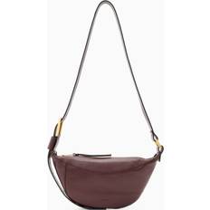 Luna Leather Crossbody Bag - Dark Red