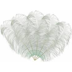 Feathers Neel Blue Natural Ostrich Feathers 10Pcs