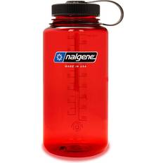 Nalgene Wide Mouth Sustain Red Water Bottle 1L