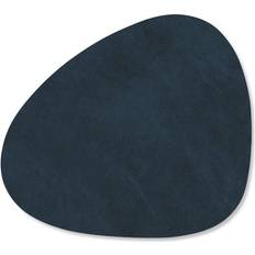 Leather Coasters Lind DNA Nupo Curve Midnight Blue Coaster