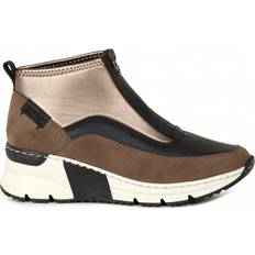 Rieker Beige Skor Rieker Greece W - Brown/Black/Bronze