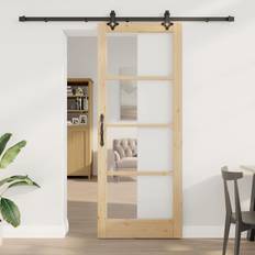 Skydedøre vidaXL Glidende Dør Med Hardware Sæt 83x211 cm Skydedør (x)