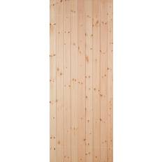 Ledged Braced Cottage Wooden Pine Veneer H 1981mm W 838mm