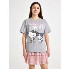 Lindex T-shirts Lindex T Shirt Hello Kitty Kortærmede - Grey
