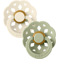 Sutter Bibs Boheme Latex Pacifier Size 2 6-18m 2-pack Ivory/Sage